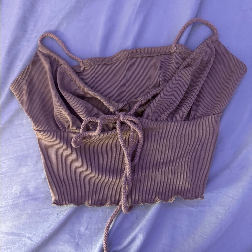 Tan crop top
